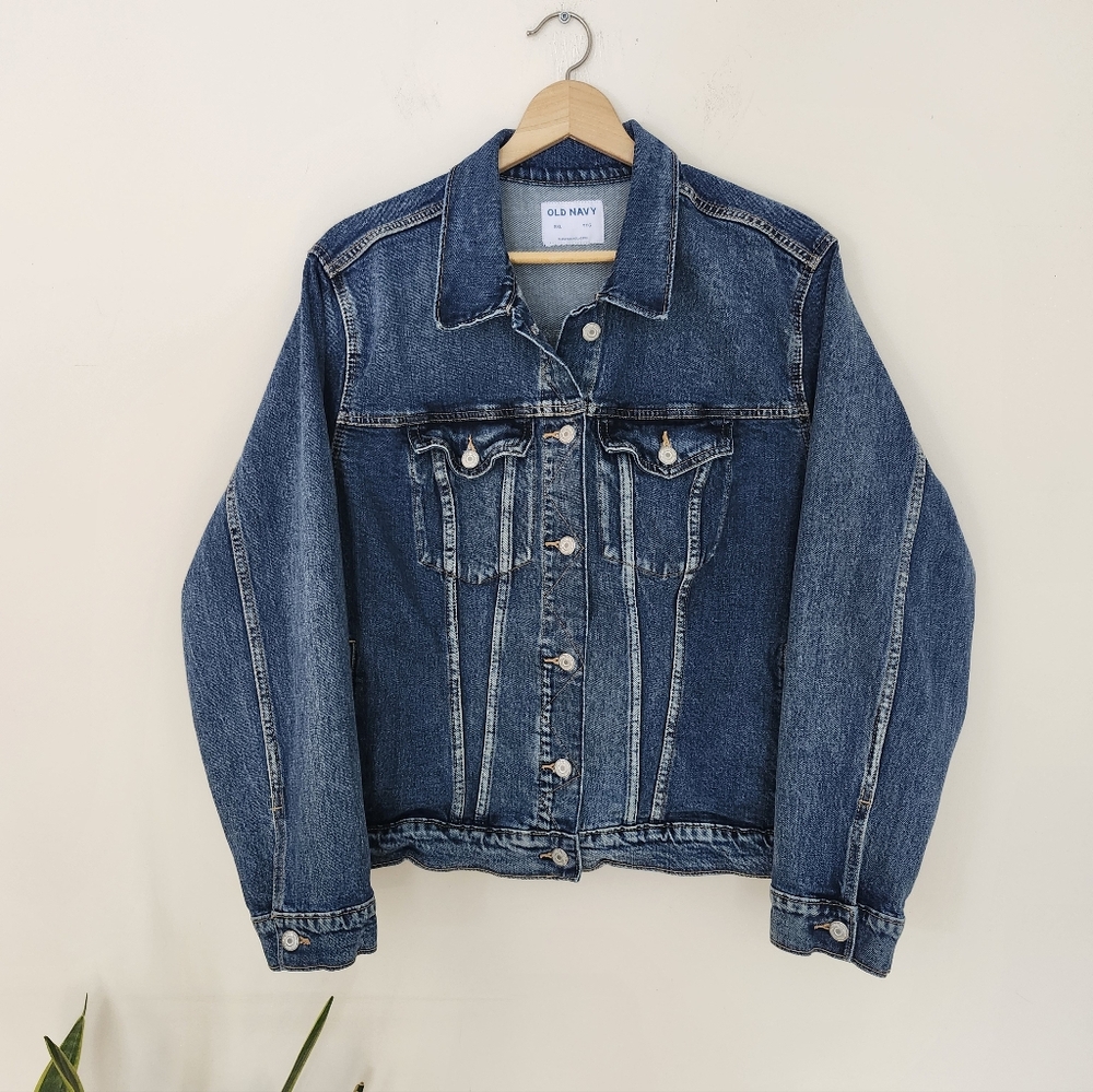 Reworked Denim Jacket With Western Horse Patch - Picture 3 of 7